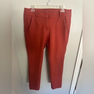 Loft Coral Women's Pants - Marisa Skinny Size 8